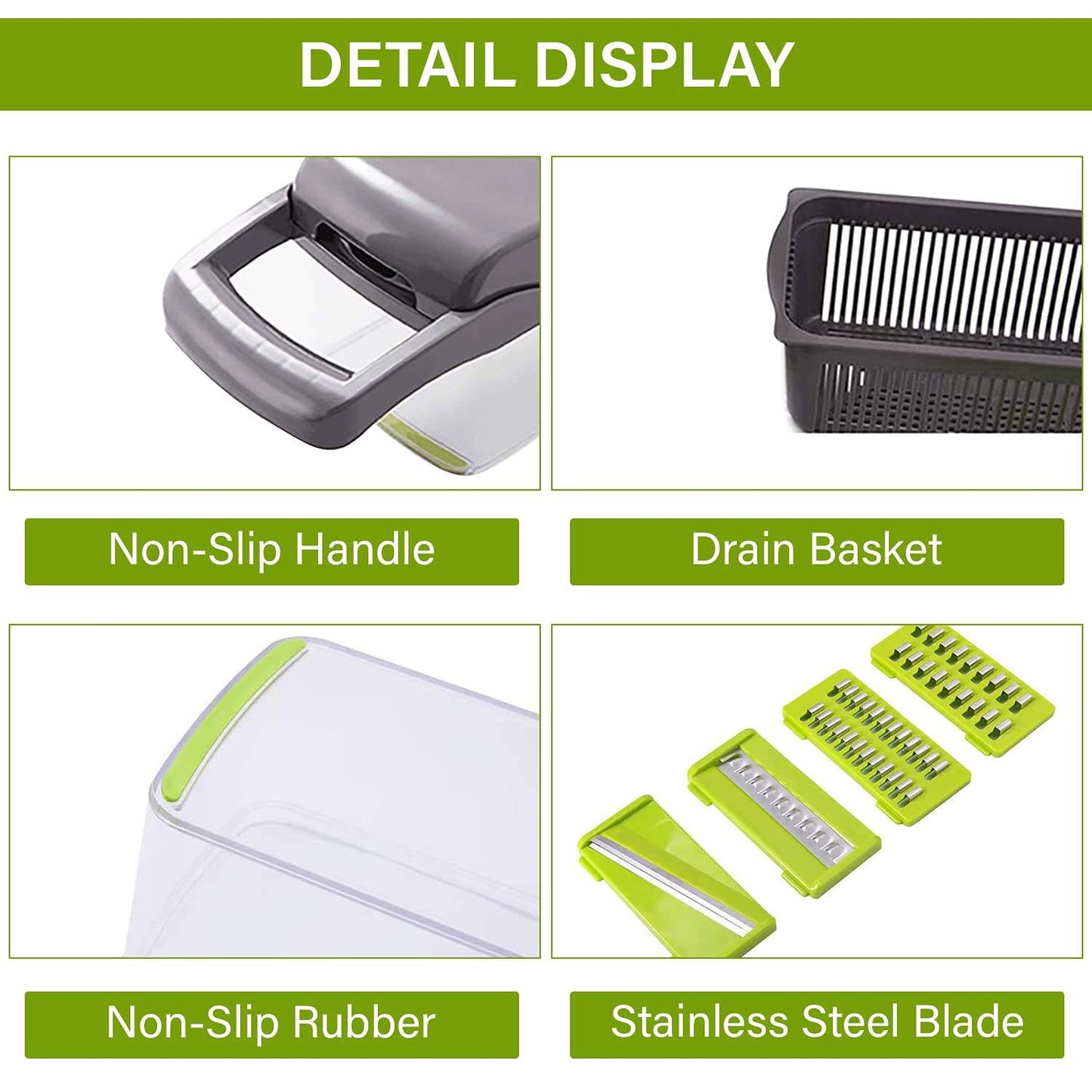 12 In 1 Manual Vegetable Chopper Kitchen Gadgets Food Chopper Onion Cutter Vegetable Cutter Potato Slicer