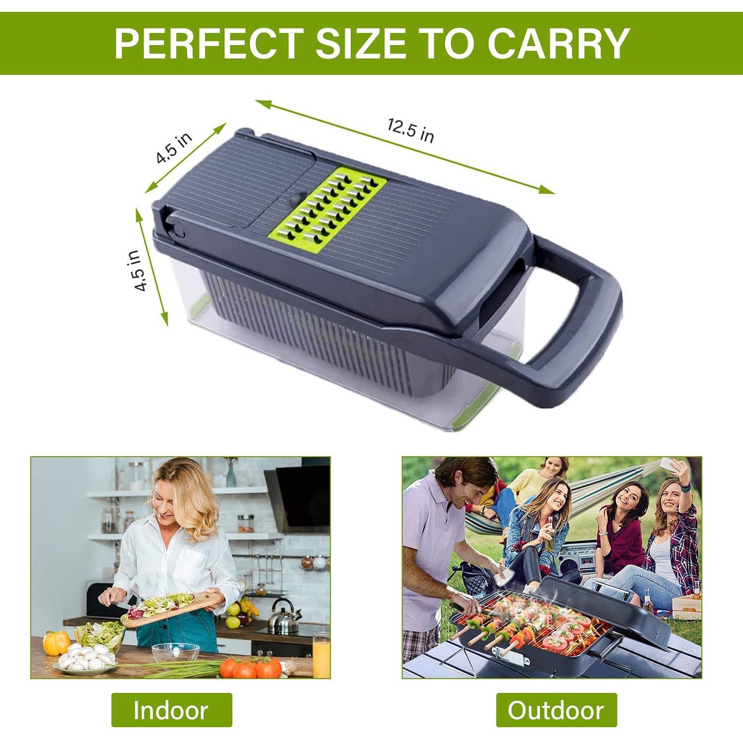 12 In 1 Manual Vegetable Chopper Kitchen Gadgets Food Chopper Onion Cutter Vegetable Cutter Potato Slicer