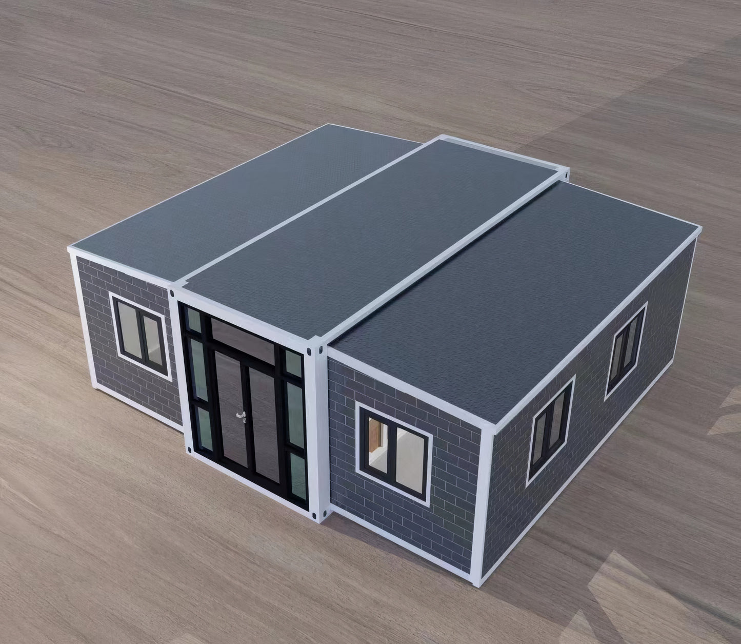 Prefabricated House 40FT x 20FT Container Home 3 BHK Outdoor Storage Shed Prefab House Tiny Home