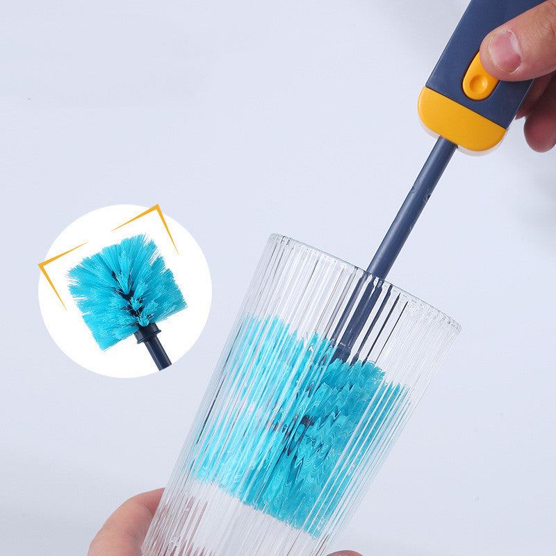 4 In 1 Bottle Cleaner Brush Multifunctional Cup Cleaning Brushes Water Bottles Clean Tool Mini Silicone U-shaped Brush Kitchen Gadgets