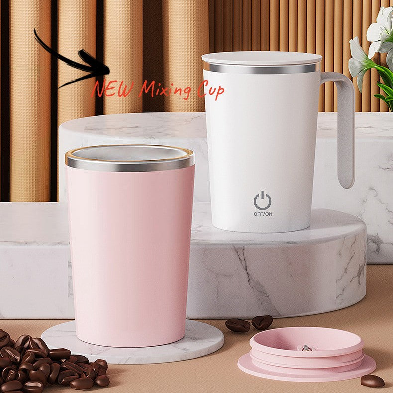 Kitchen Electric Mixing Cup Stirring Coffee Cup Automatic Mixing Mugs Cup Rotating Magnetic Water Cup