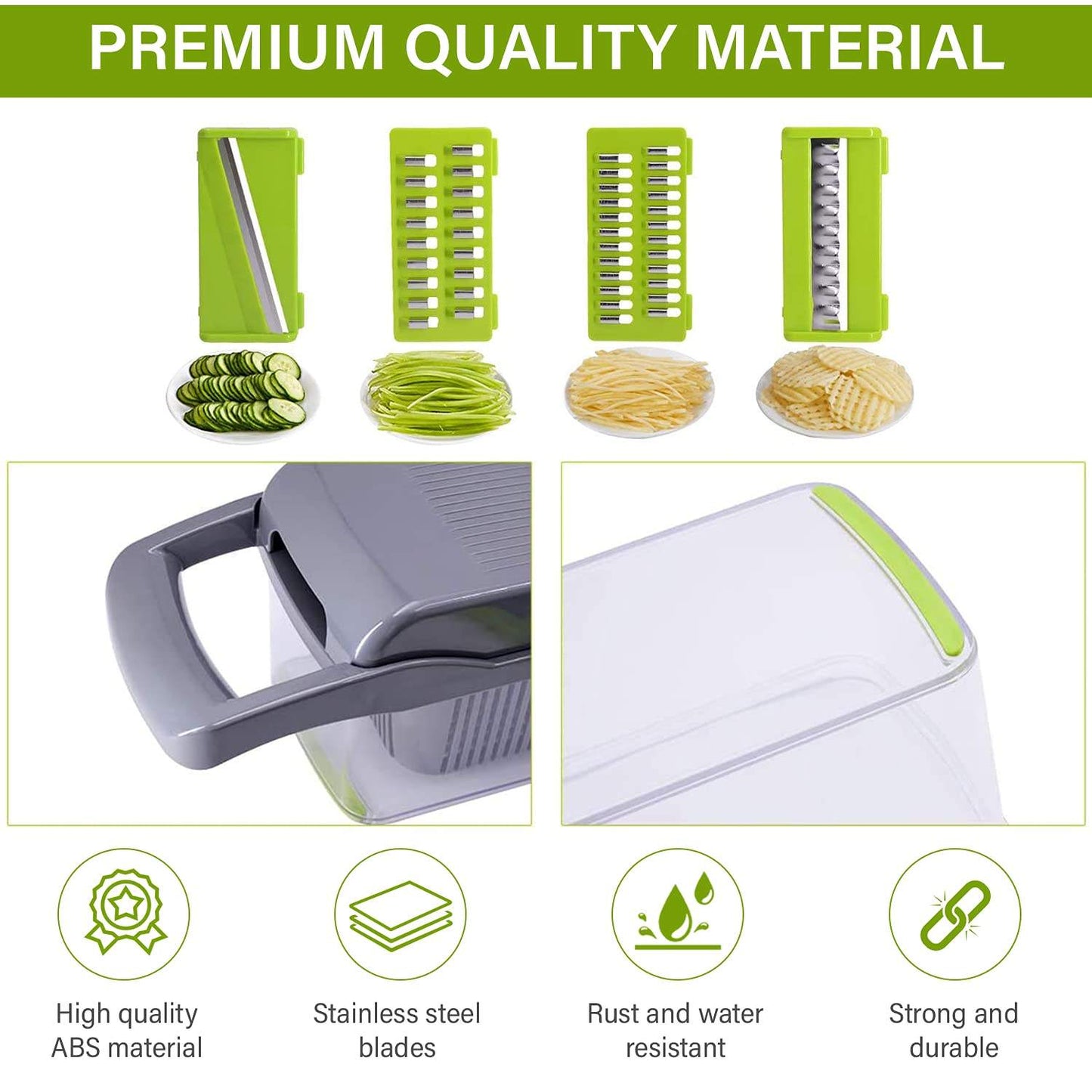 12 In 1 Manual Vegetable Chopper Kitchen Gadgets Food Chopper Onion Cutter Vegetable Cutter Potato Slicer