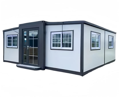 Prefabricated House 40FT x 20FT Container Home 3 BHK Outdoor Storage Shed Prefab House Tiny Home